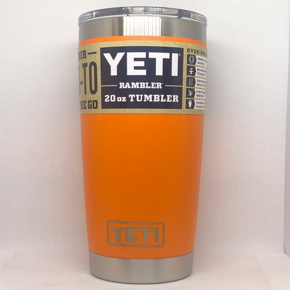 🦀 🧡 Yeti Rambler Tumbler King Crab Orange 20oz 🧡 NWT 🧡 🦀 - Picture 1 of 6